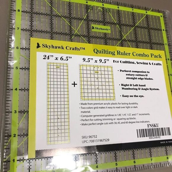 Quilting Ruler Quilters Square Clear‎ - Picture 3 of 6